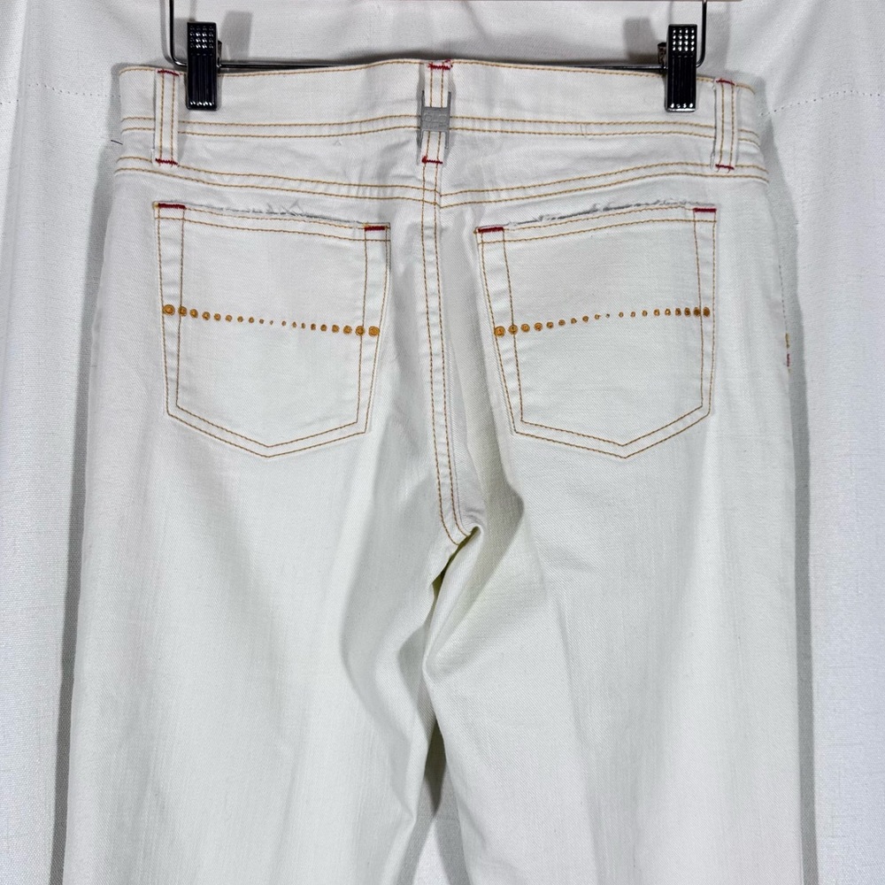 Glo Y2K White Low Rise Flare Jeans - Picture 5 of 8